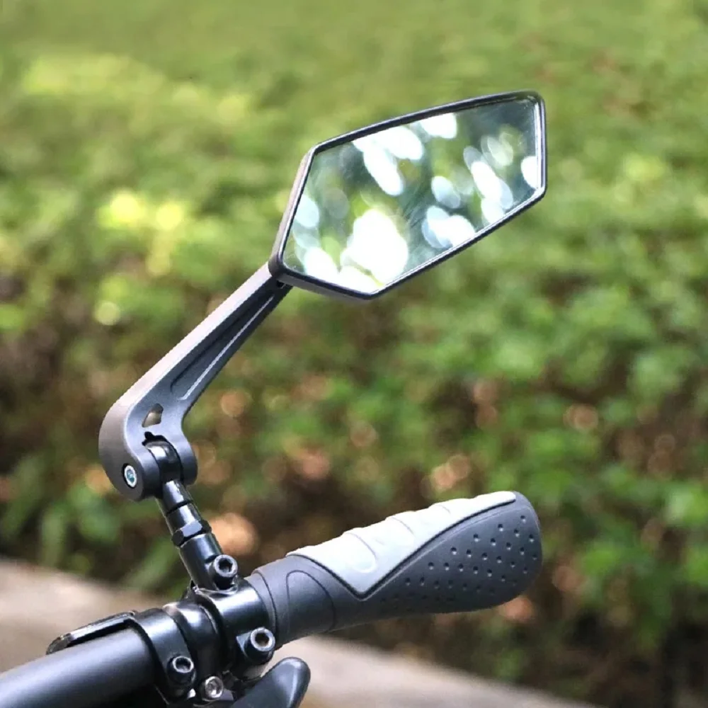 Bicycle Rear View Mirror Clear Bike Wide Range Back Sight Rearview Reflector Adjustable Handlebar Left Right Mirror