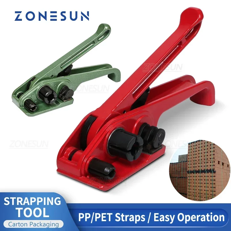 ZONESUN ZS-MST1 herramientas de flejado manual para tira de poliéster tensor de flejado Manual para correa PP/PET de 19MM