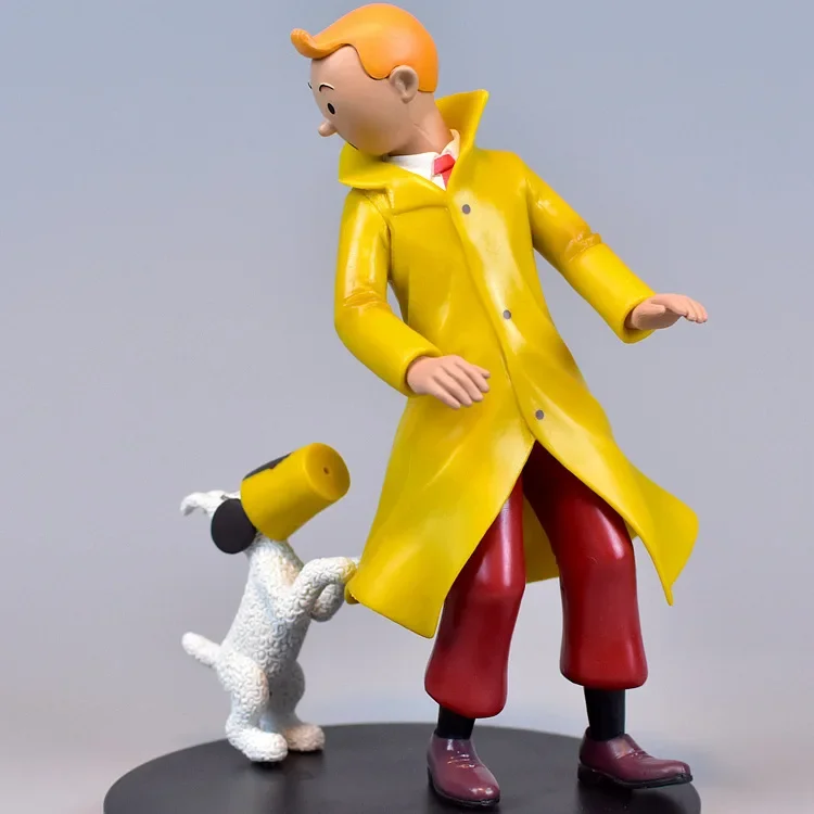 Anime Cartoon The Adventures of Tin Dupont PVC Action Figures Classic Comic Tin Milou Model Toys Gift For Kids