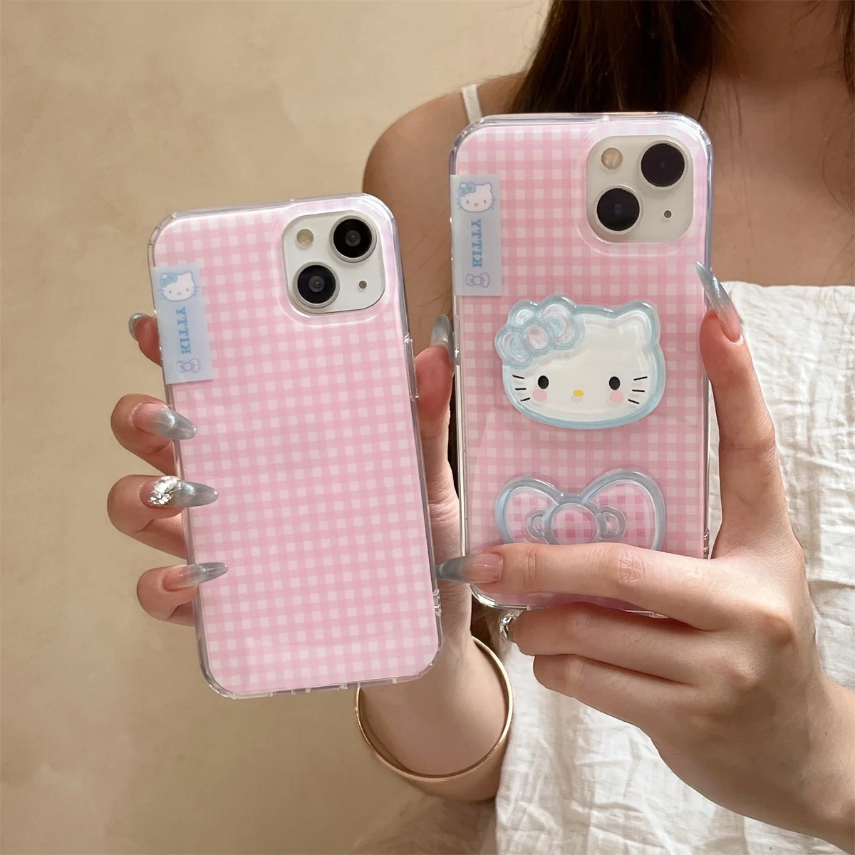 Custodia per telefono HelloKitty 3D simpatico cartone animato per iPhone 16 15 14 13 Pro Max fundas custodia per iPhone 15 Custodia protettiva 16 16promax 13