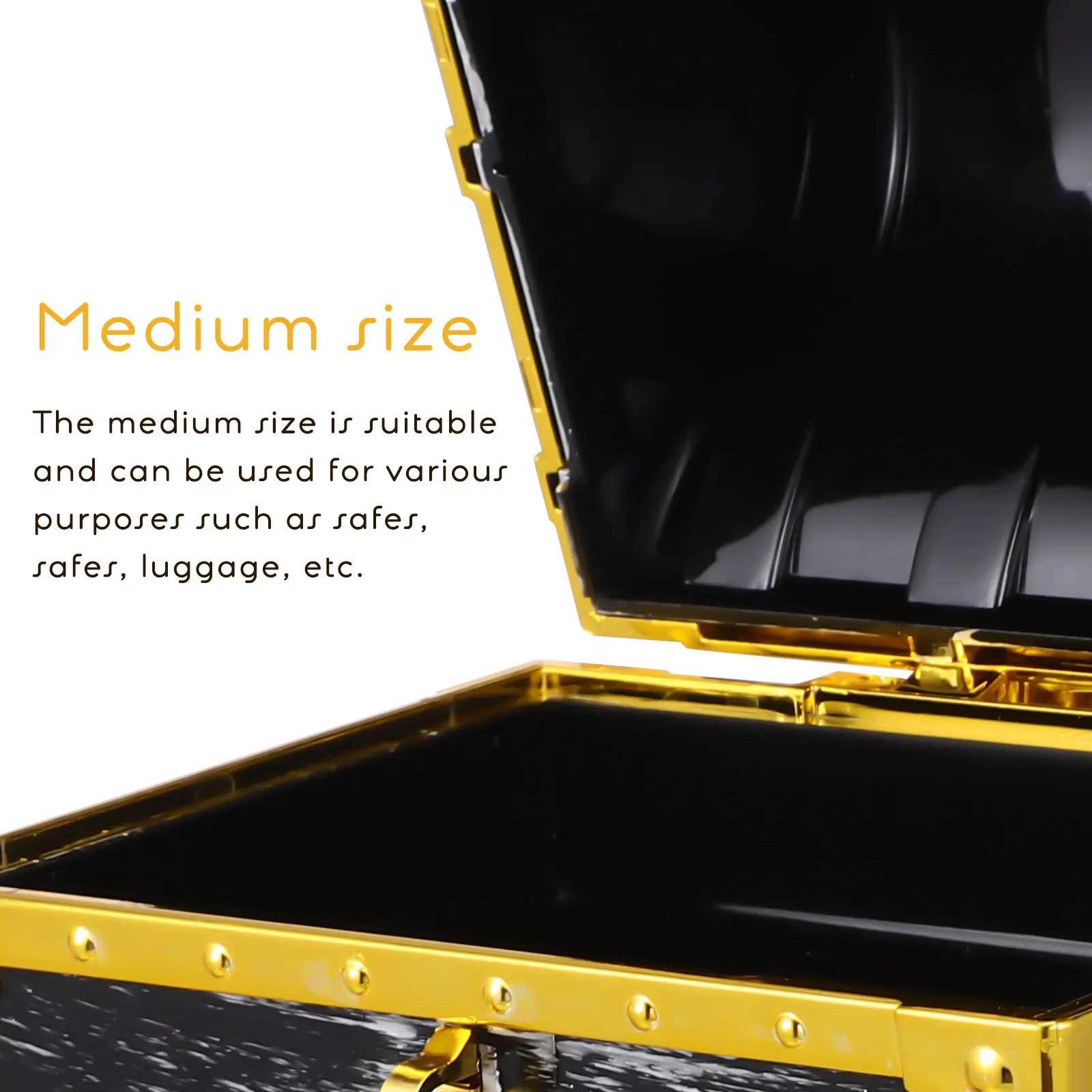 Treasure Chest Box Pirate Storage Container Pretend Play Game Prop Classroom Reward Prize Collection Lockable Plastic Chest