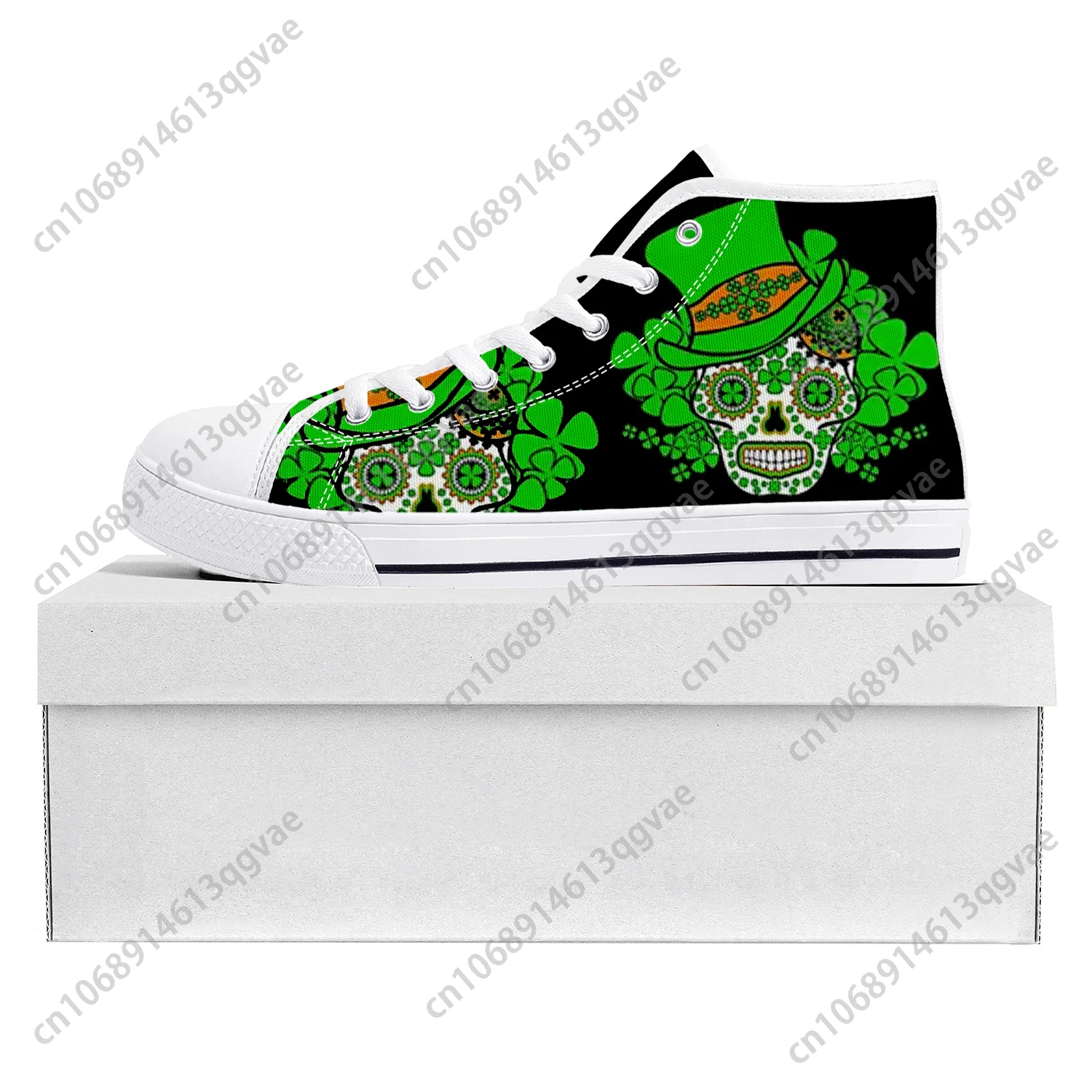 Lucky Shamrock High Top High Quality Sneakers St Patricks Day Mens Womens Teenager Canvas Sneaker Custom Shoe Couple Shoes