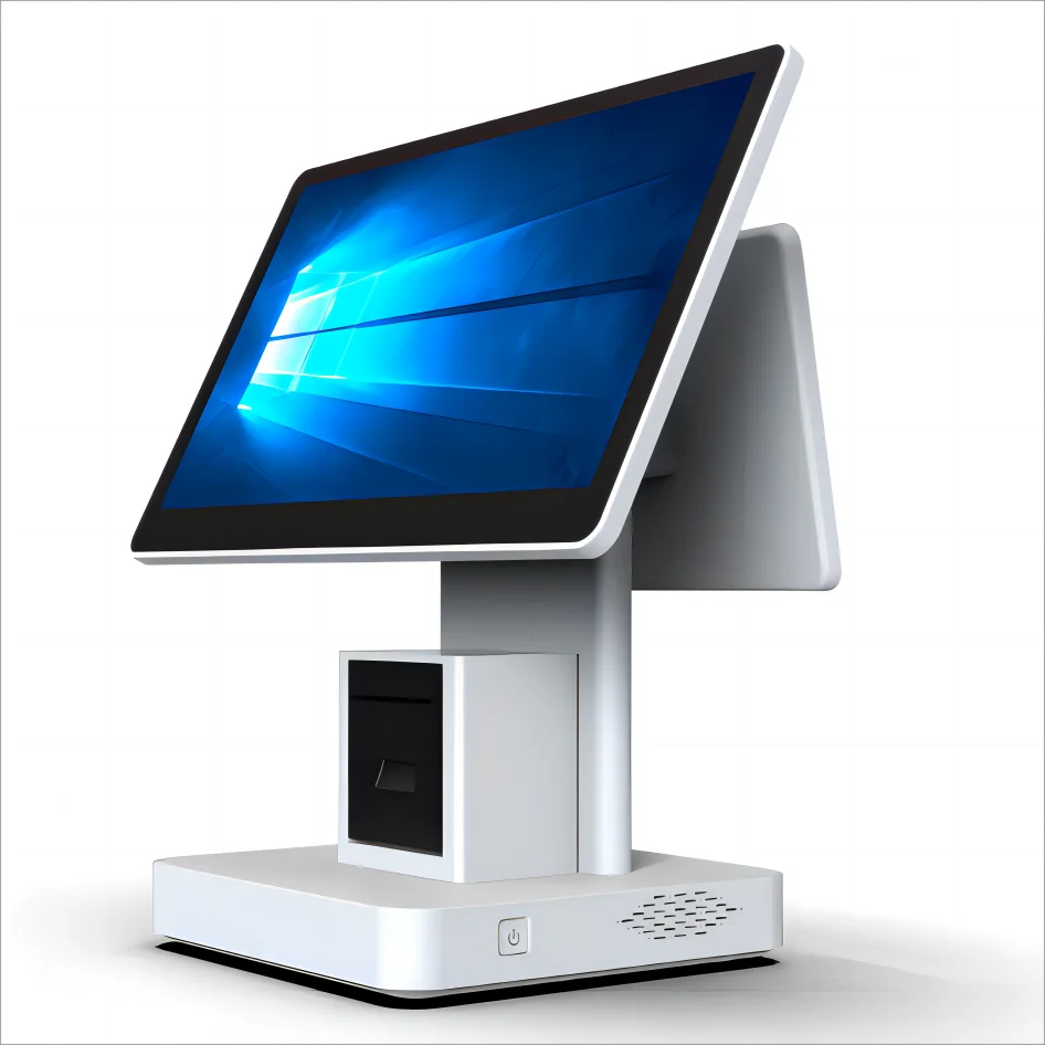 JEESTON 15,6 Zoll Business Registrierkasse Win10 Touchscreen Desktop POS Terminal 58mm Drucker Einkaufszentrum Restaurant Kassierer