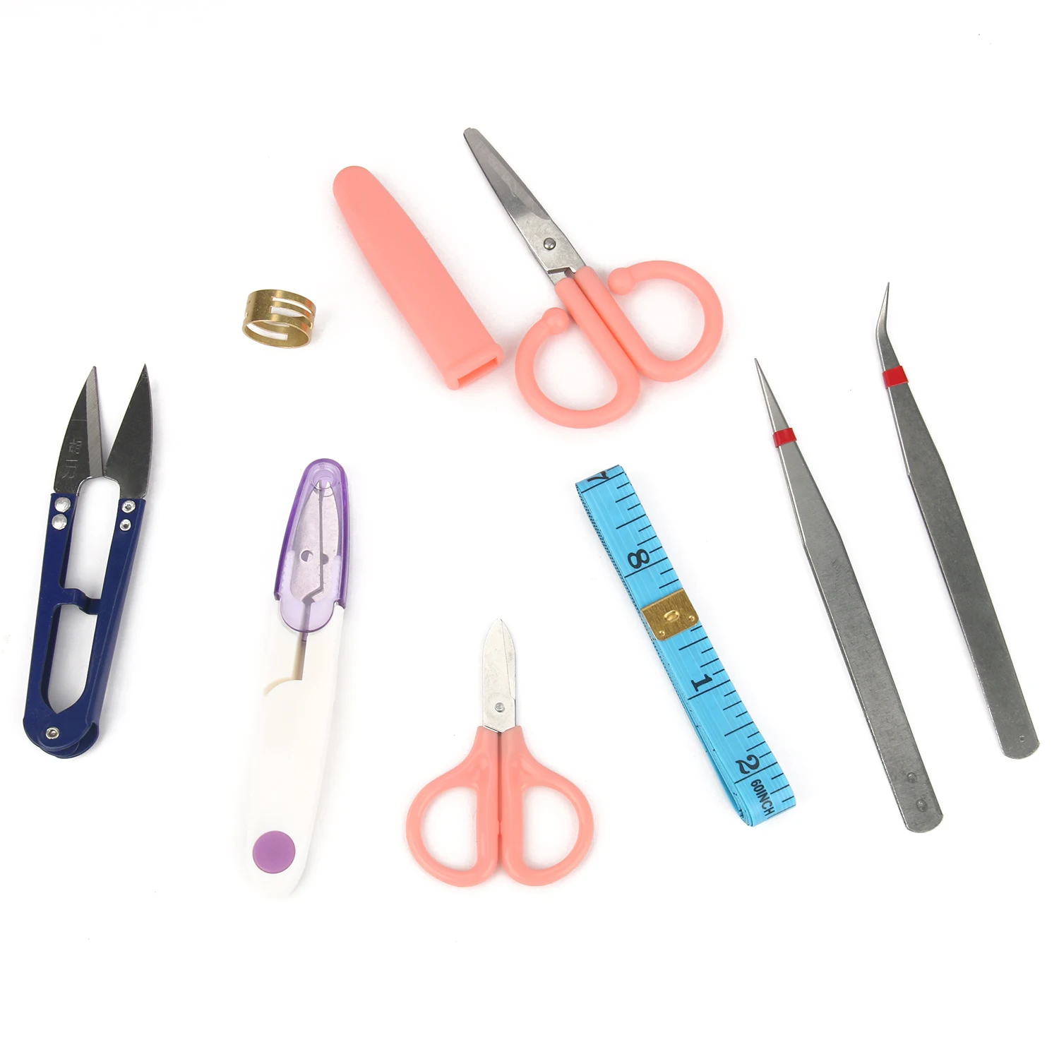 Jewelry Accessories Making Kit Open Jump Rings Lobster Clasp Pliers Beading Needle Scissors Elastic Thread Copper Wire Supplies