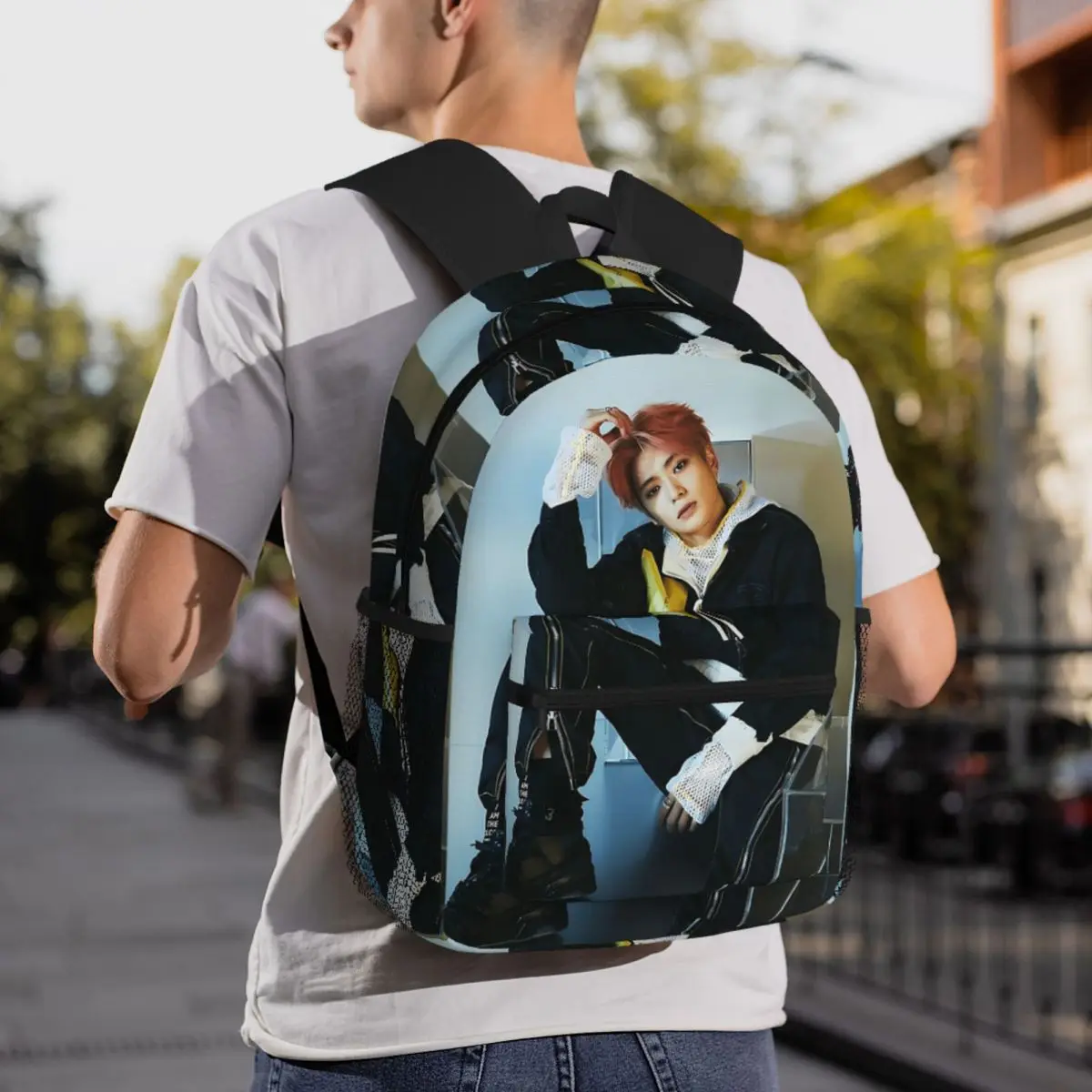 Mochila NCT Jaehyun Superhuman, mochila de gran capacidad para niños, mochila escolar, bolsos de hombro para hombres y mujeres