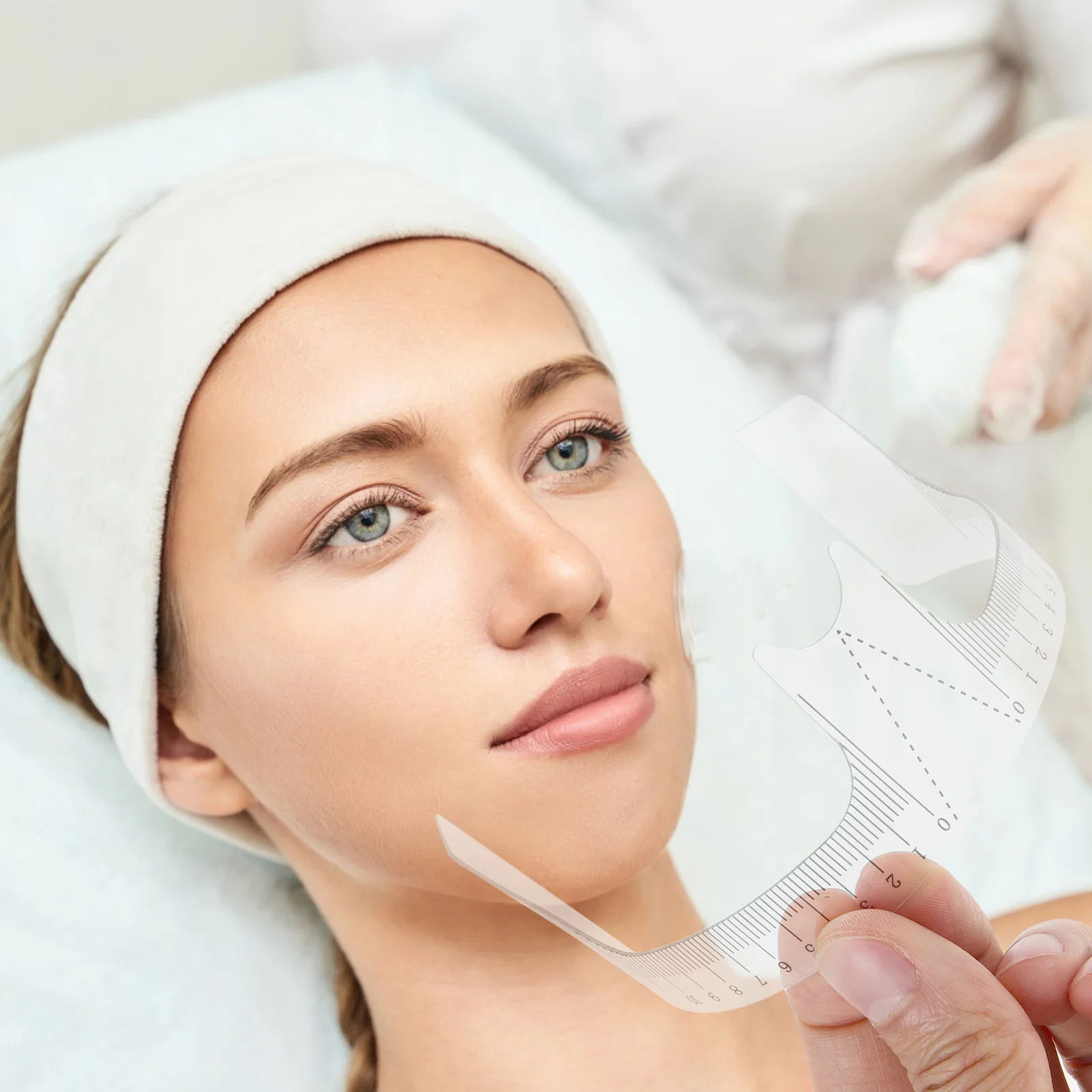 5 stuks plastic wenkbrauwliniaal meetvorm tatoeëren stencil wenkbrauw tattoo vormgeven tool duurzame praktische accessoires