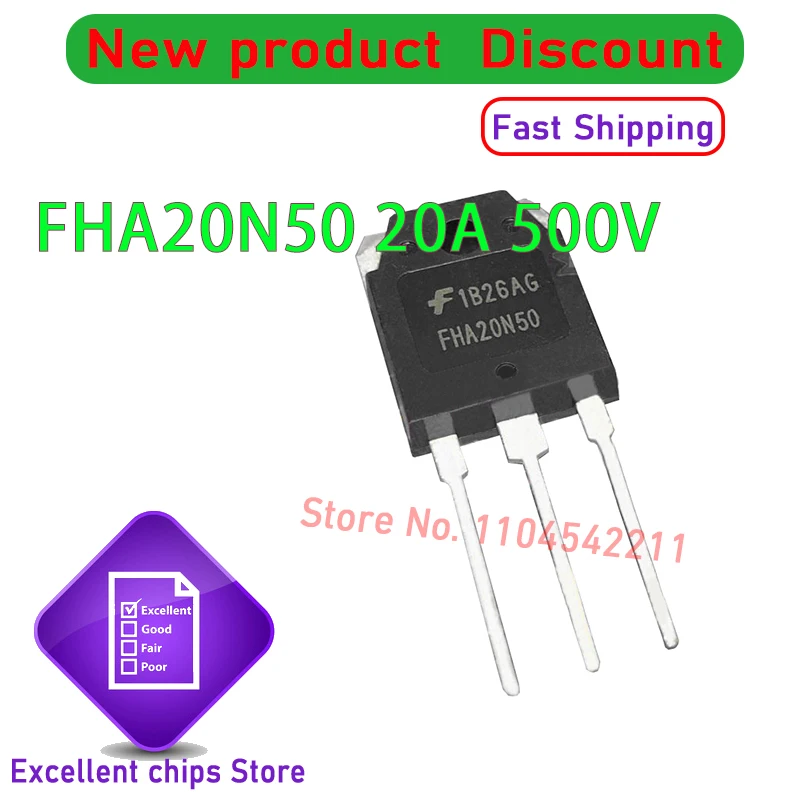 

«10 шт./лот», оригинальный FHA20N50 FHA20N60 FHA24N50 FHA28N50 FHA40N50 FHA50N50 20N50 20N60 24N50 28N50 40N50 50N50 TO-247