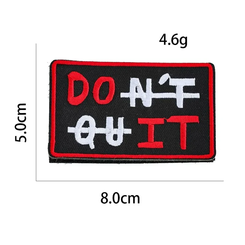 

High Quality Badge Embroidery Heroic Spirit Alphabet Patch Clothes Bags Decorative English Alphabet DIY Patches Words Appliqued
