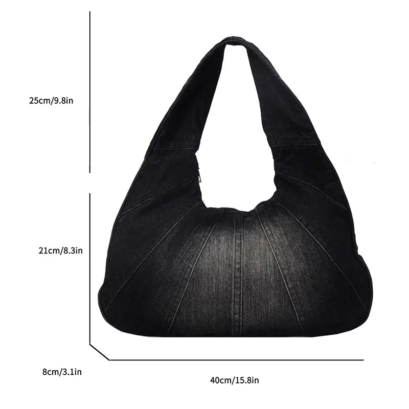 2024 New Fashion Handbags for Women Designer Cloth Shoulder Bags Female Simple Casual Underarm Bag Large Capacity Shopping Bags