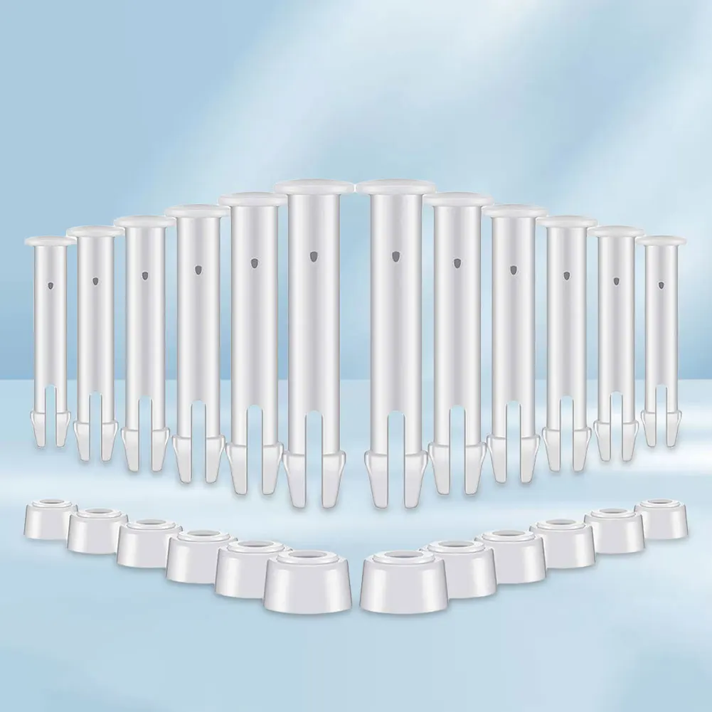 12 عبوة من دبوس المفاصل البلاستيكي مع مجموعة الأختام المطاطية، دبوس حمام السباحة الطويل، دبوس حمام السباحة لجزء استبدال حمامات السباحة #5