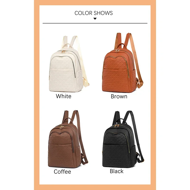 Marca TRAVEASY, mochila de moda para mujer, nueva mochila de cuero suave de alta calidad, gran capacidad, Color sólido para niñas, mochilas escolares