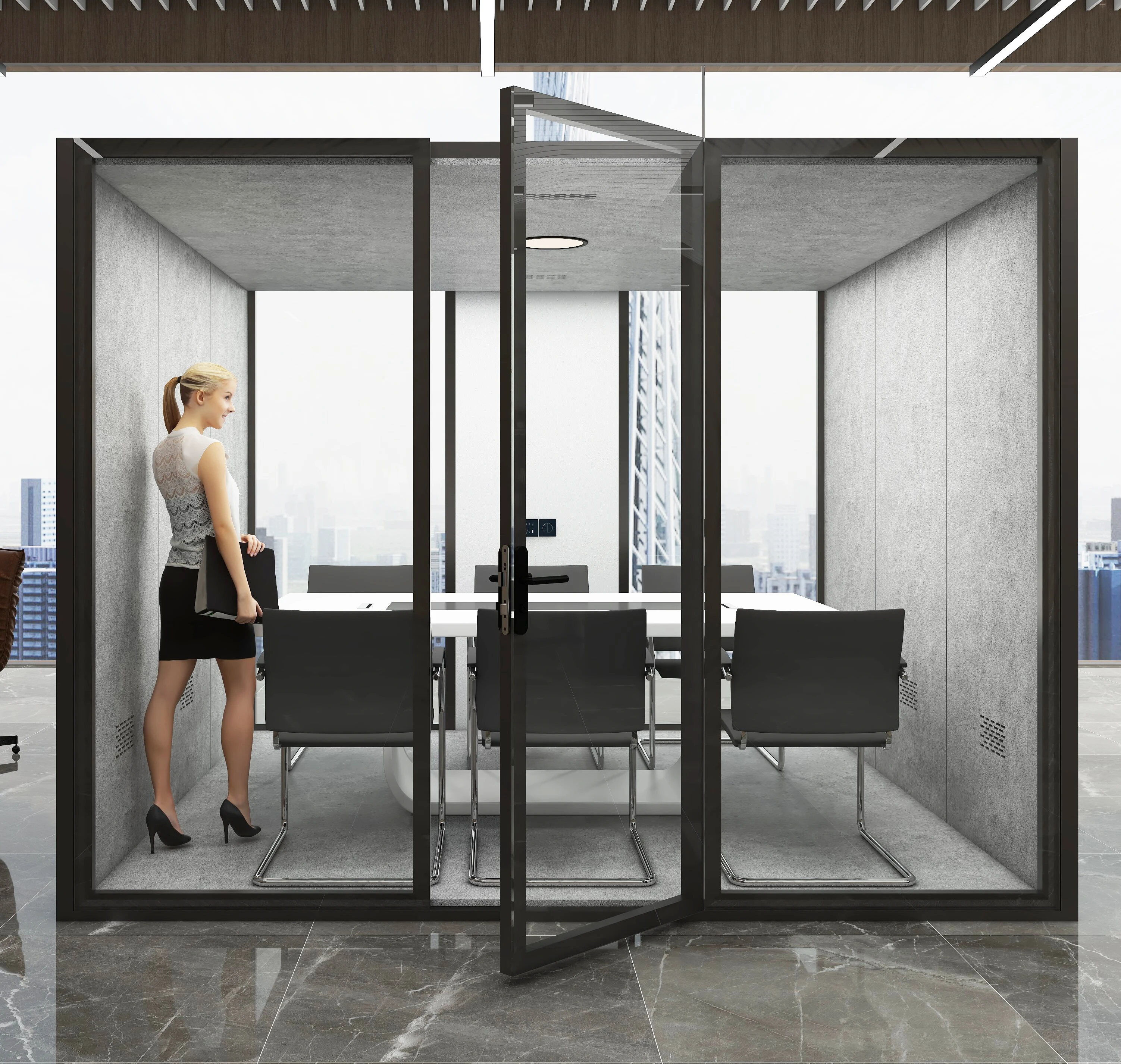 Office meeting sound insulation booth sound insulation isolation cabin