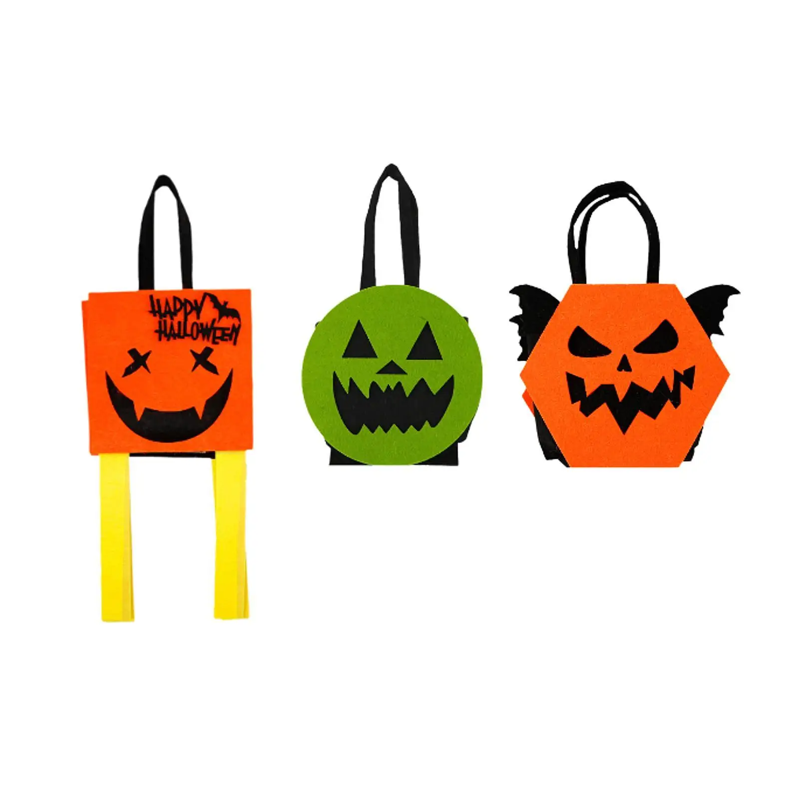 Halloween Candy Bag Halloween Decoration Multipurpose Gift Lightweight Candy Bucket Tote for Entrance Shelf Living Room Home