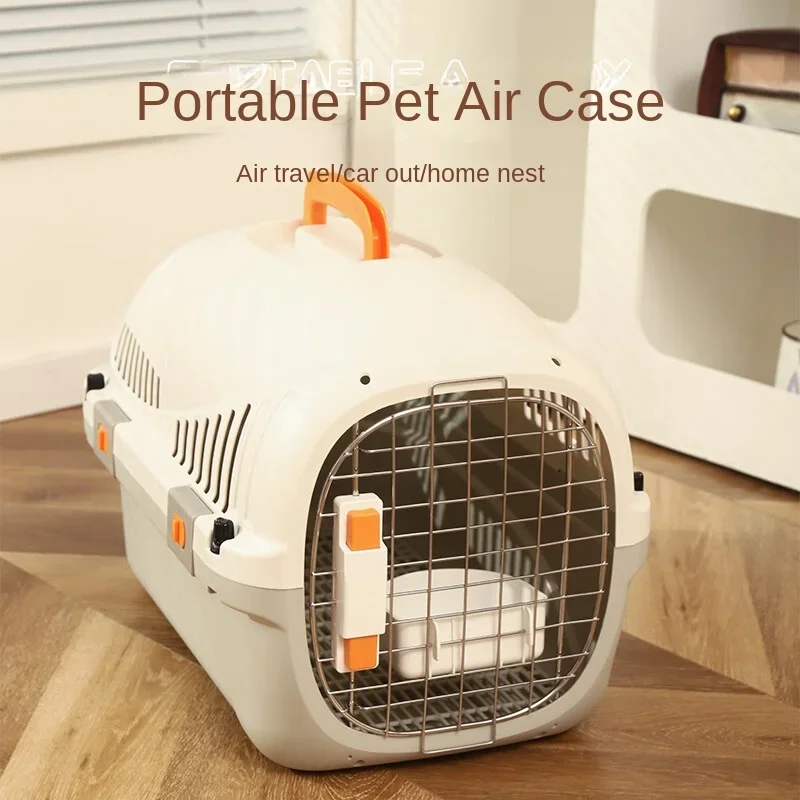 Hot Selling Custom Eco-Friendly Cat Bag Carrier Metal Door Air Permeable Pet Transport Box Travel Pet Cages