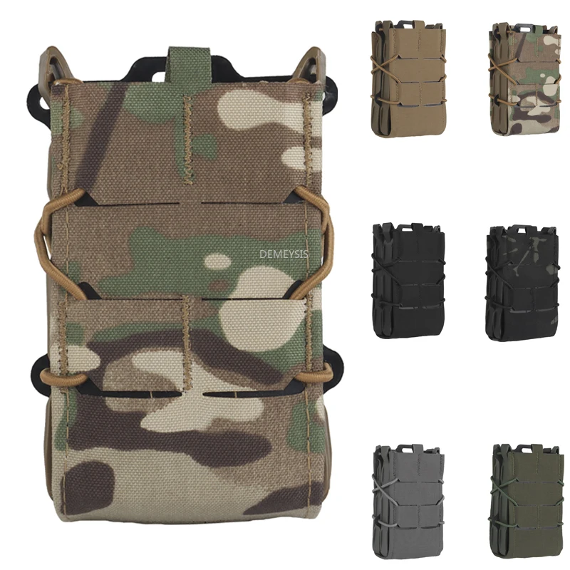 Bolsa táctica doble portarevistas cintura extracción rápida Airsoft - imagen 2