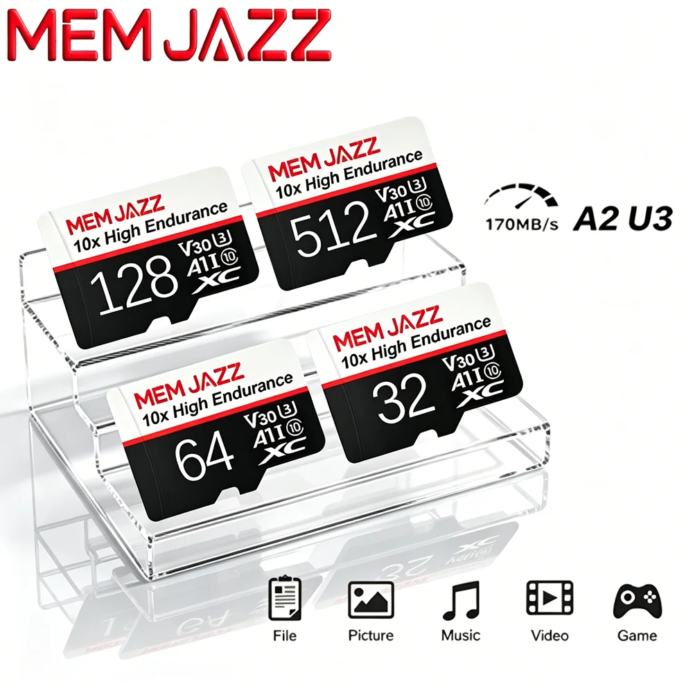 Micro TF SD 128GB 256GB 512GB SD Card Memory Card U3 V30 A2 High Speed Best Seller For DSLR Mirrorless Camera 4K Photography