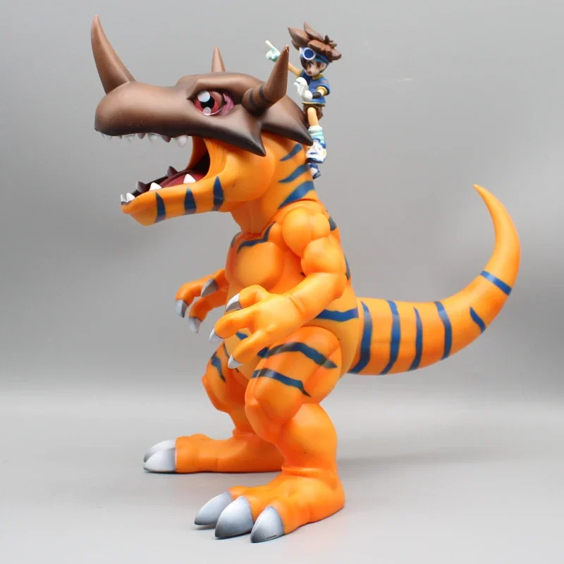 Digimon-Figurines à collectionner Taiyiya Prairie Beast Evolution, Greymon Animation, Périphorganisateur, Jouet, Modèle en vinyle, Ornements, Cadeau, 30cm