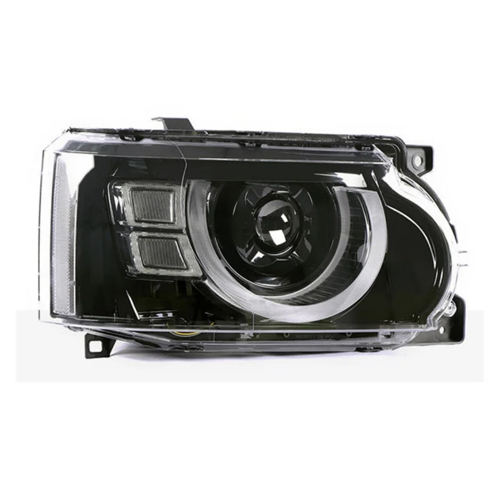 Auto-y Defender Style Headlamp For Land Rover Range Rover 2010 Blue Yellow Dual Colors LED Headlights For Rang Rover Headlight