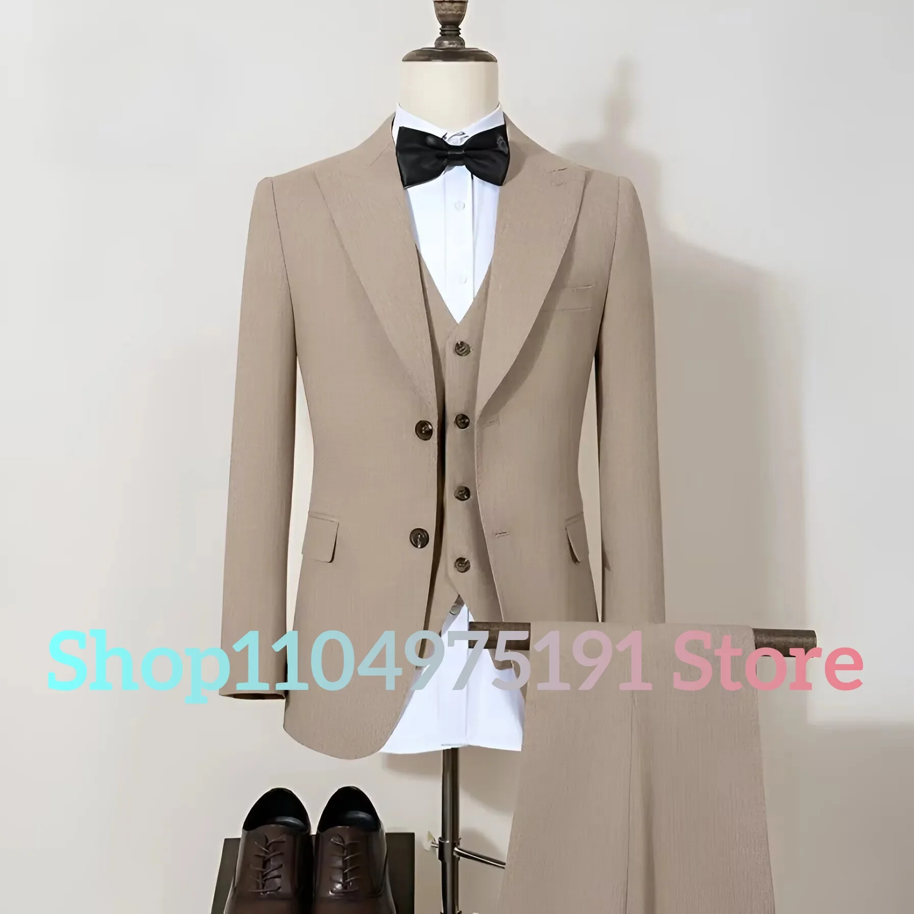 Formal ST Cassy new 2 buttons on suit modern design mens office wear blazer coustime homme luxe Bead edge craftsmanship