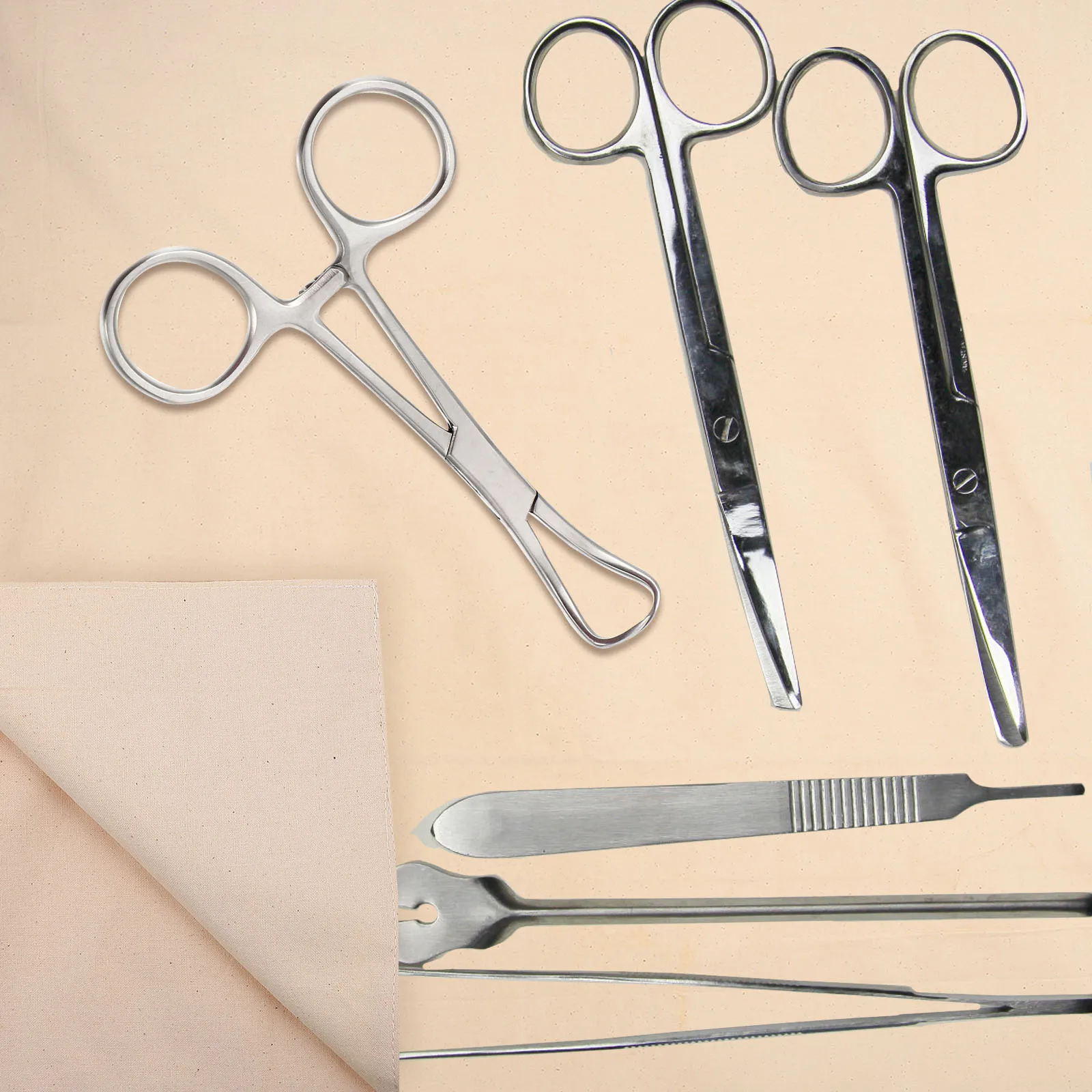 

Surgical Clamp Stainless Steel Cloth Forceps Anti Rust Precision Medical Tool Hospital Accessory Surgical Instrument High Grip
