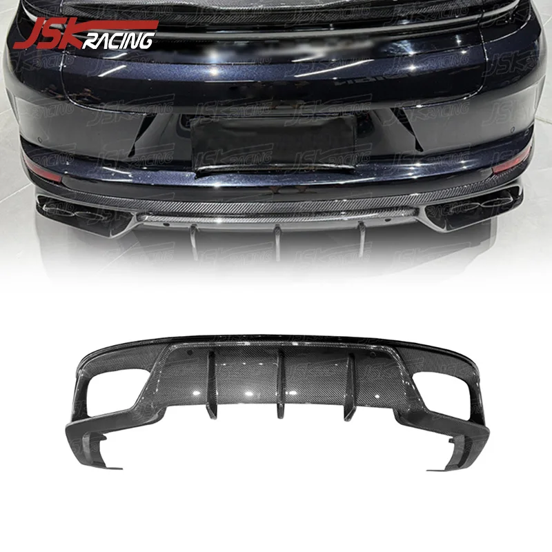 

JSK Style Dry Carbon Fiber Rear For 2024-2025 Porsche Panamera 976 Car Bumper Diffuser Lip