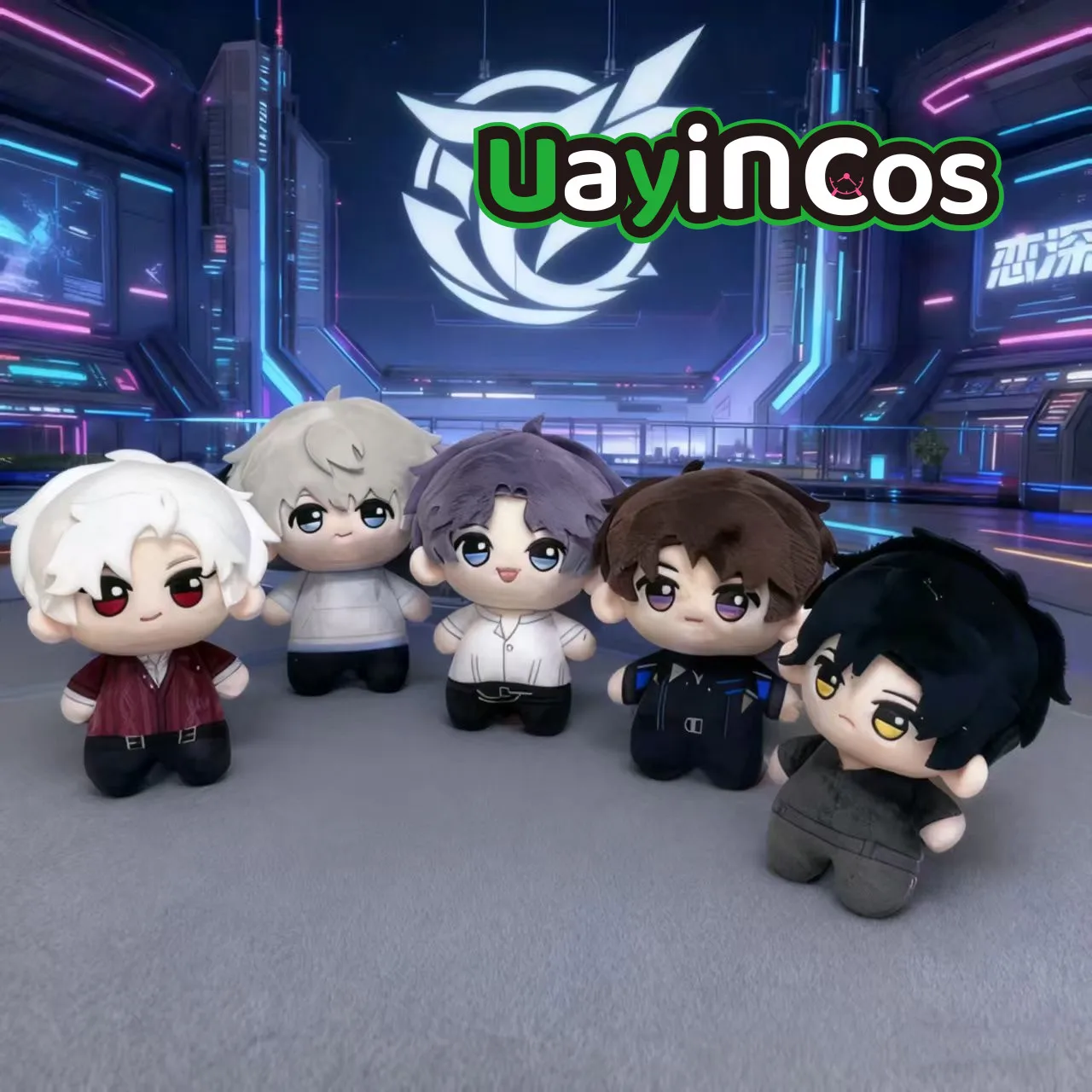 متوفر 10 سنتيمتر الحب والفضاء العميق سيلوس رافاييل زين كاليب كزيفير محشوة بلوشيز ملابس دمى أنيمي لعبة حقيبة سلسلة مفاتيح لعبة طفل