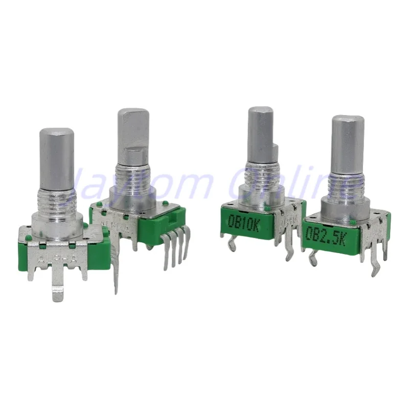 

3pcs 360 degree Rotary Potentiometer RK11 ALPHA RV112FF 0B10K 0B2.5K 4Pins AKAI APC40 APC40MK2 Shaft Length 15mm