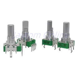 3pcs 360 degree Rotary Potentiometer RK11 ALPHA RV112FF 0B10K 0B2.5K 4Pins AKAI APC40 APC40MK2 Shaft Length 15mm