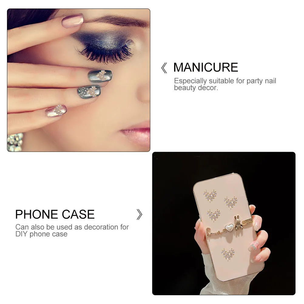 

4 шт., аксессуары для декора в стиле любящего искусства, циркон, декор для ногтей для дизайна ногтей, маникюр «сделай сам», женский подарок, товары для красоты ногтей