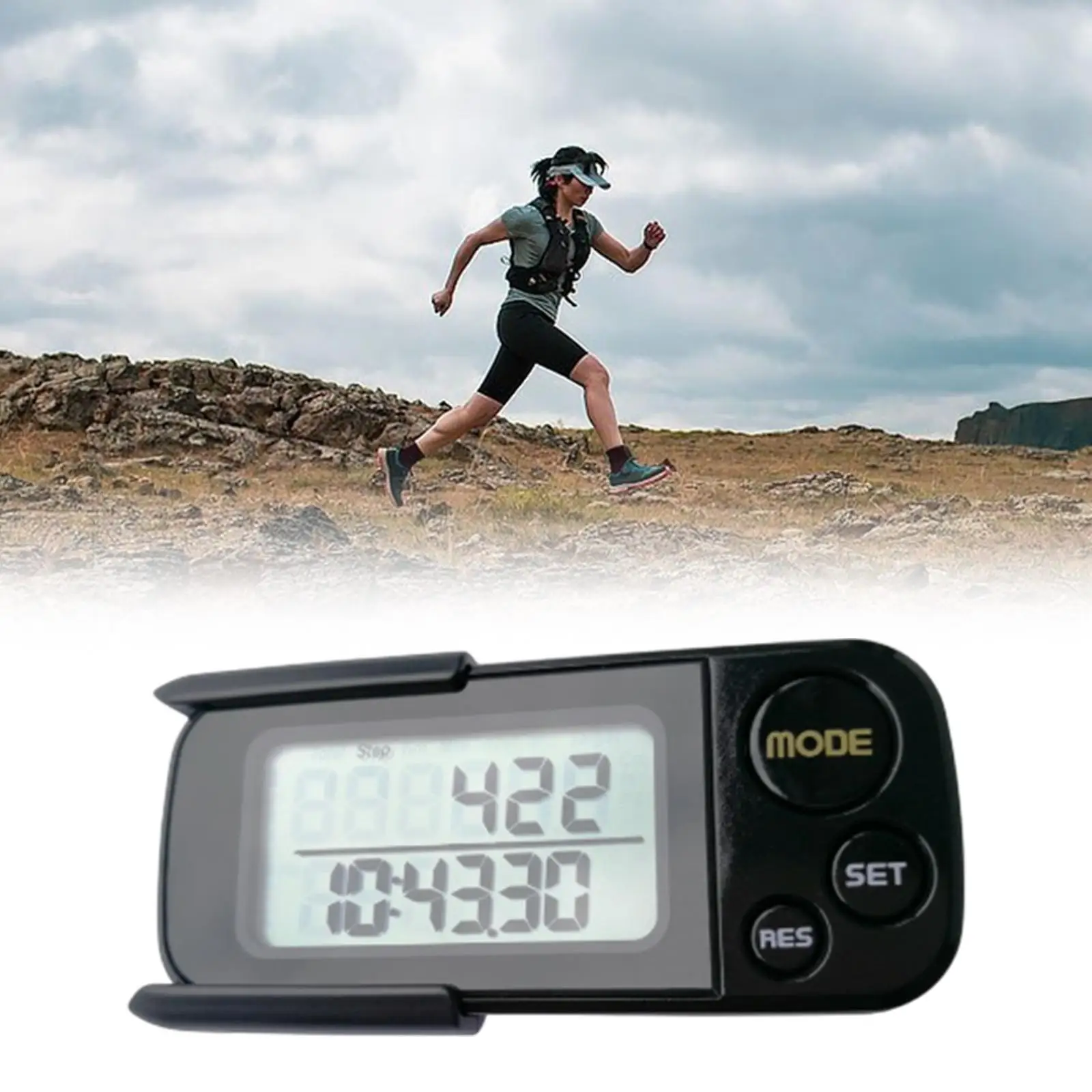 

Pedometer Step Counter Professional Portable Memory Counter Digital Step