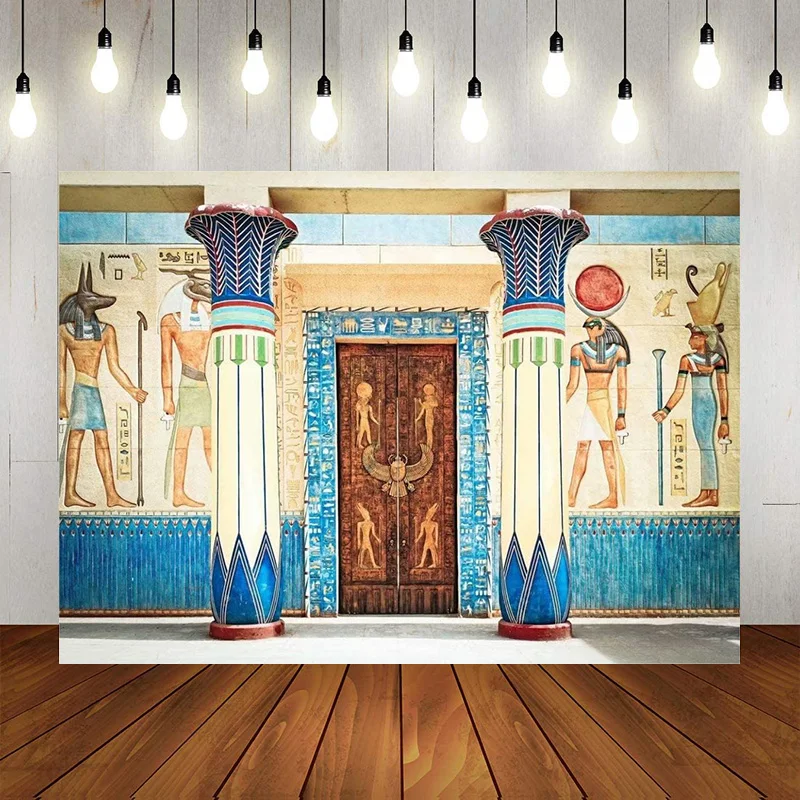 Egyptian Backdrop Ancient Egyptian Writing Pharaoh Hieroglyphics Egypt Photography Theme Party Decorations Background Banner