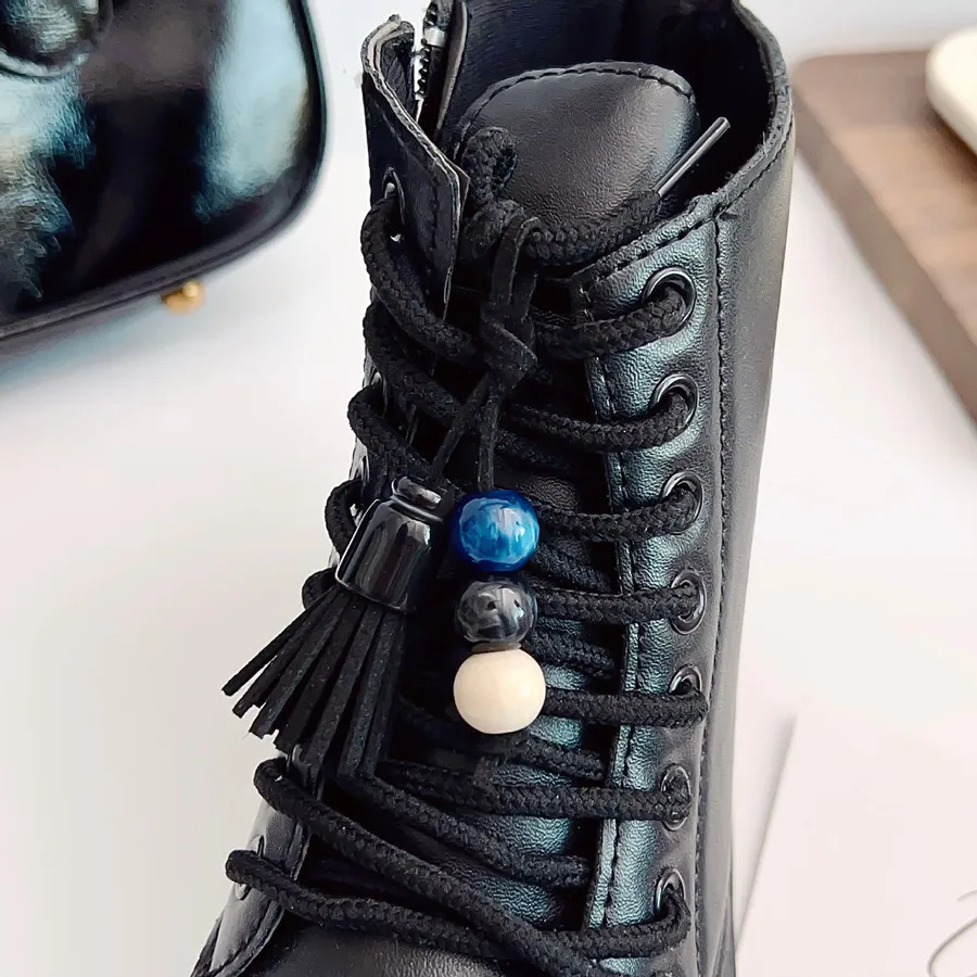 Retro Quasten-Plüsch-Schuhcharms, handgewebte, vielseitig einsetzbare DIY-Accessoires, frische Farb-Anhänger, modische Dekoration für Schuhe und Stofftaschen – Detail 6
