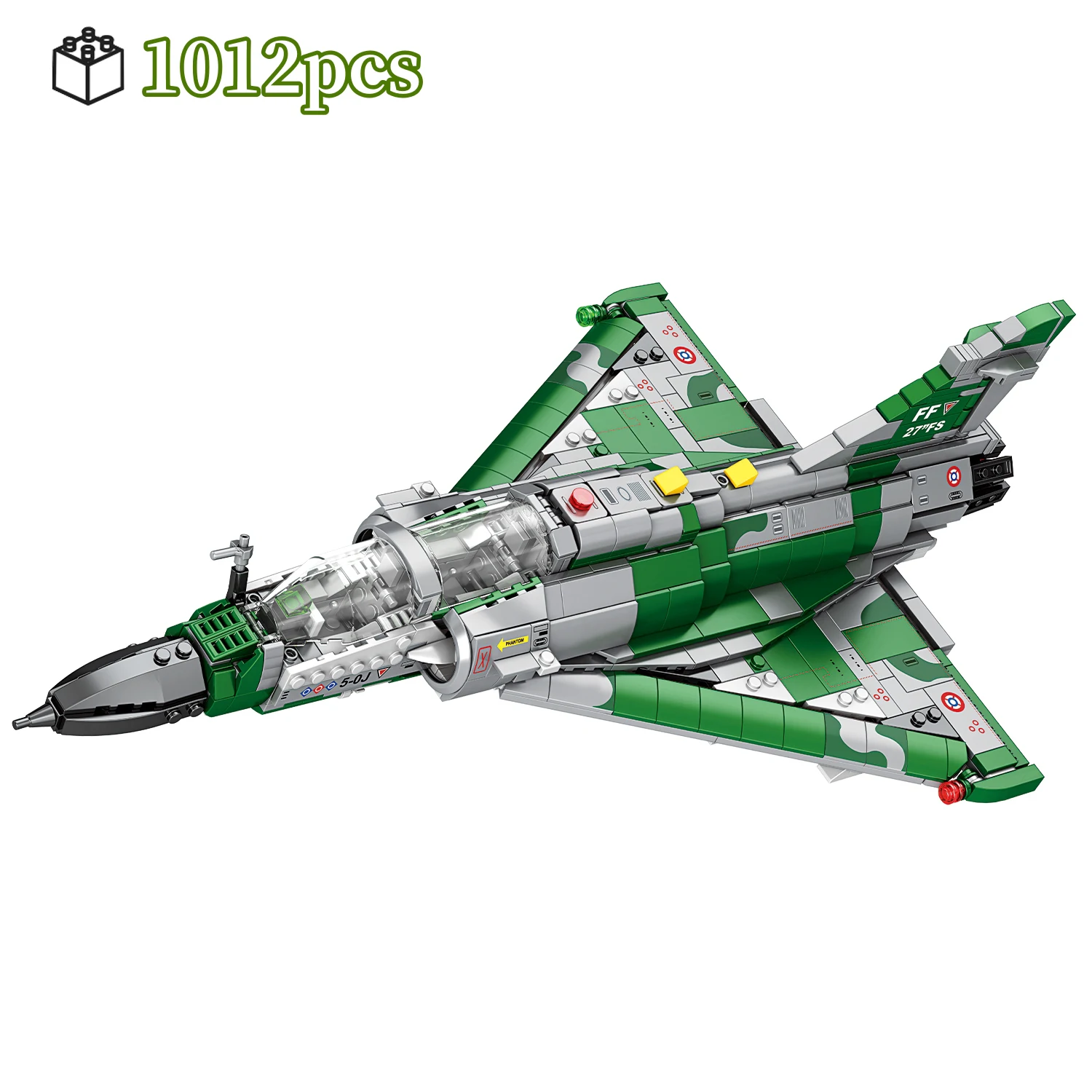 Tecnico Francia Mirage 2000 Supersonic Fighter Aereo Building Blocks Modello Kit Militare WW2 Aereo Regalo FAI DA TE Per I Ragazzi Bambini