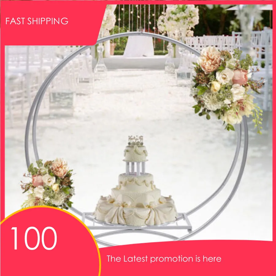 

Metal Round Cake Holder Flower Stand Cupcake Stand Arch Wedding Party Dessert Decoration Modern 80cm