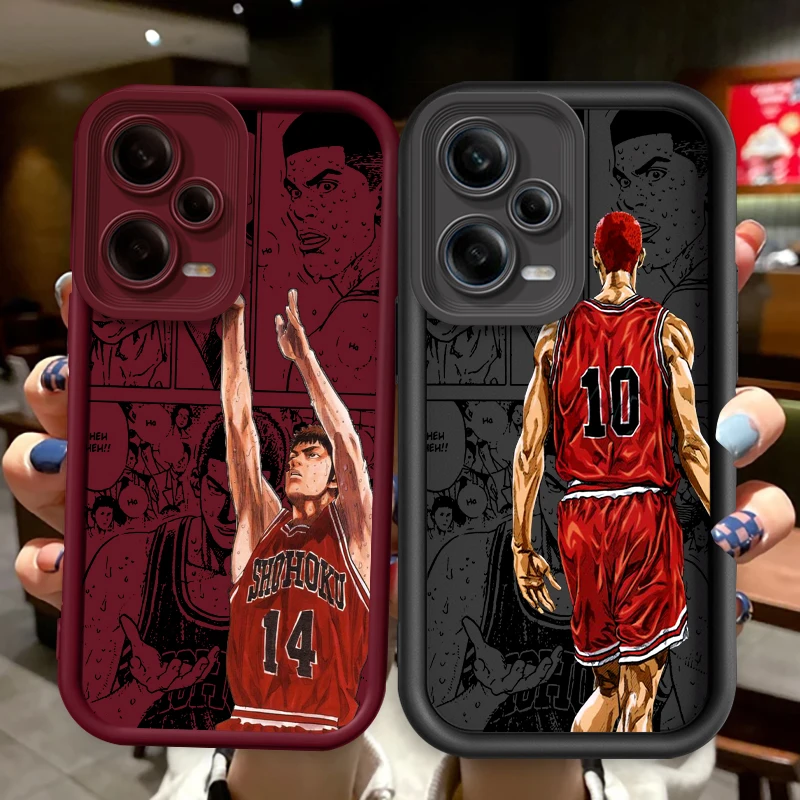 SLAM DUNK Anime Comics Art Eye Ladder For Xiaomi Redmi Note 13 12 12C 11 11S 10 10C 10A 9C 9A Pro 5G Cover Phone Case