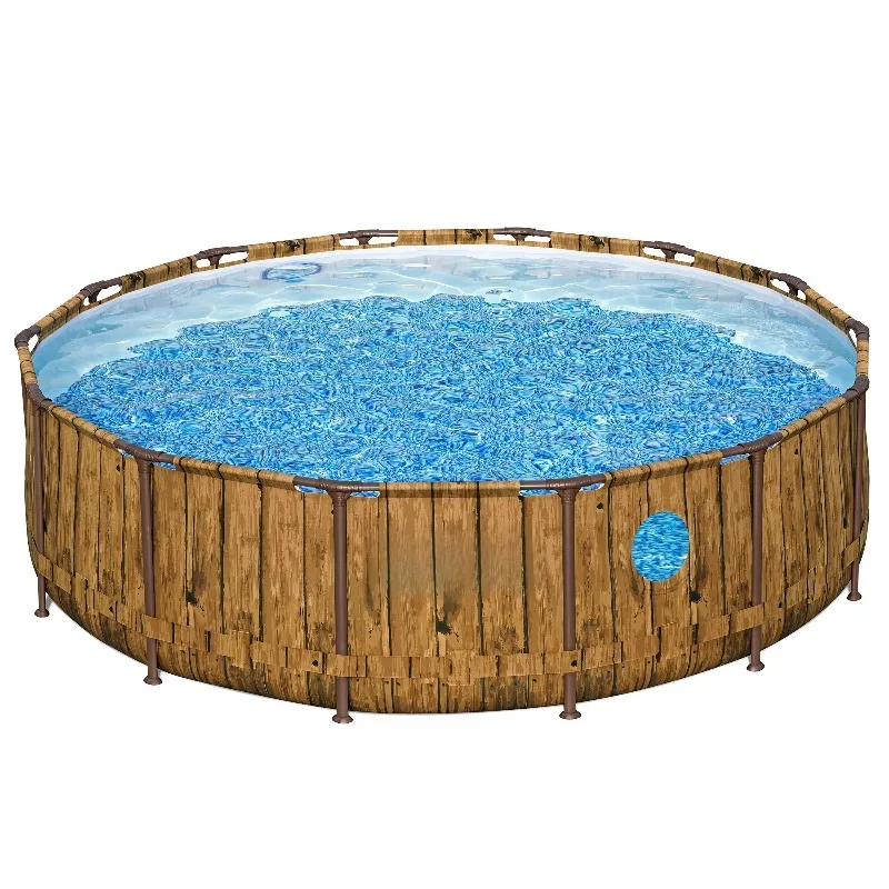 

Swimming Pool 4.27m X 1.07m Round Shape Stable Build For Outdoor Family Summer Water Activities