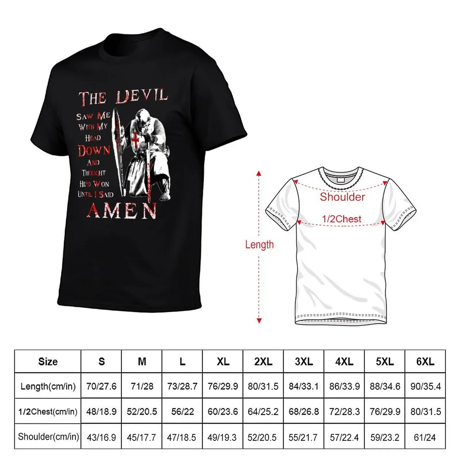 The Devil Saw Me T-Shirt customizeds vintage clothes shirts graphic tee black t shirts for men