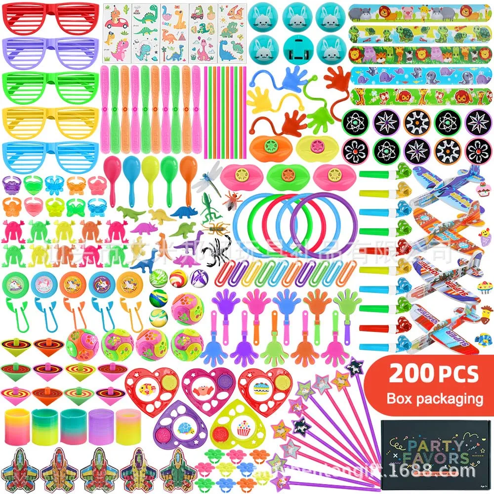 300pcs/set Fun Party Favor Toys for Kids School Reward Assortment Giveaway Xmas Stocking Stuffers Pinata Filler Bulk Toys