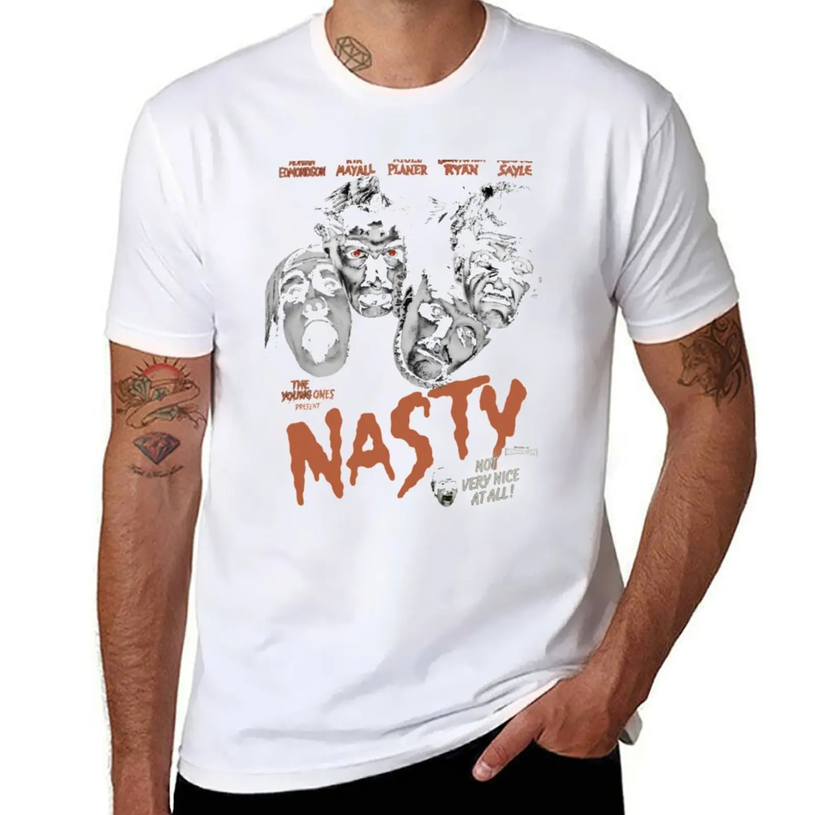 

The Young Ones - Nasty T-Shirt anime t shirts oversize g man t shirts for men T-Shirt
