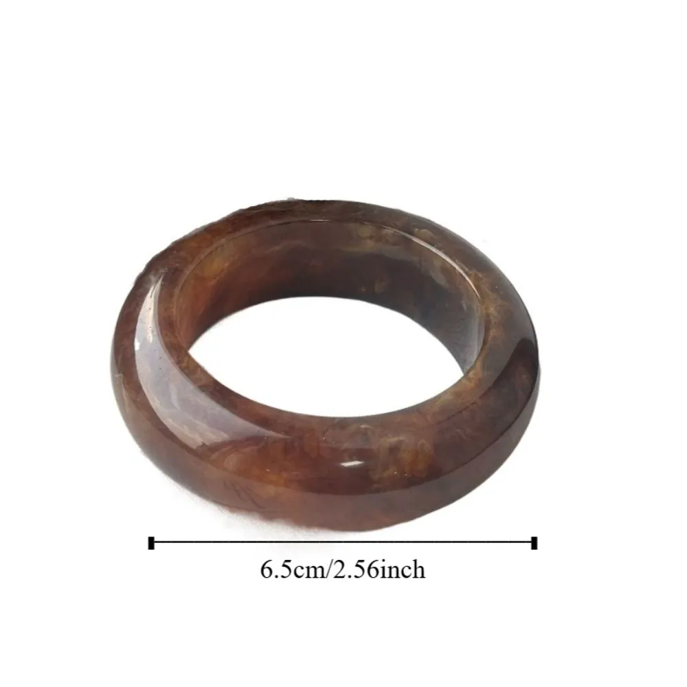 Богемный полупрозрачный акриловый браслет в европейском и американском стиле, дизайн меньшинств, круглый широкий браслет, ювелирные аксессуары с допамином