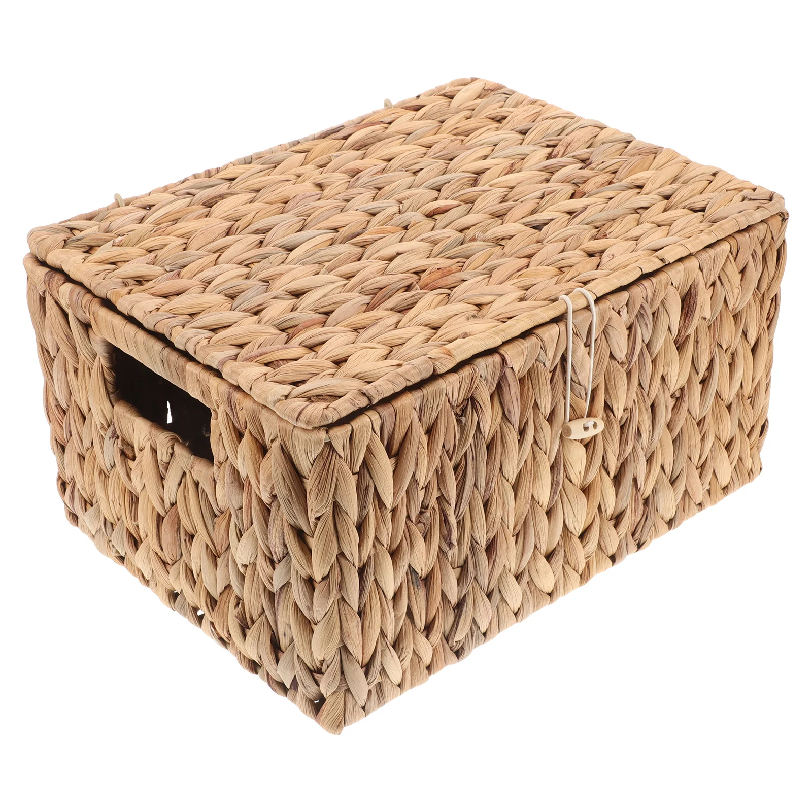 Straw Storage Box Bins Lid Heavy Duty Weave Cube Blanket Basket Boxes for Various Storage Needs Jewelry Organizer Display Case