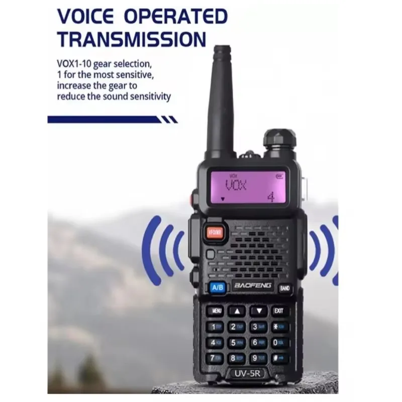 Rádio Comunicador Dual Band Uhf Vhf Uv-5r HT Fm Fone