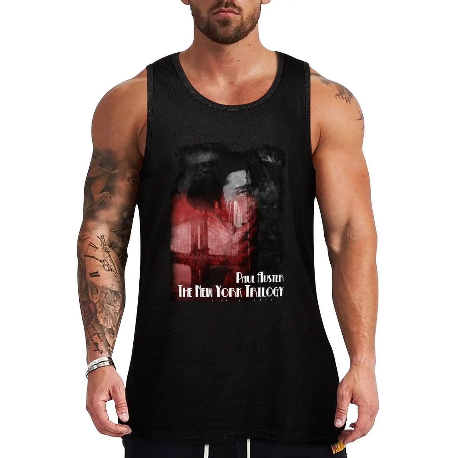 

Paul Auster New York Trilogy Tank Top Gym T-shirts for men bodybuilding anime t-shirts