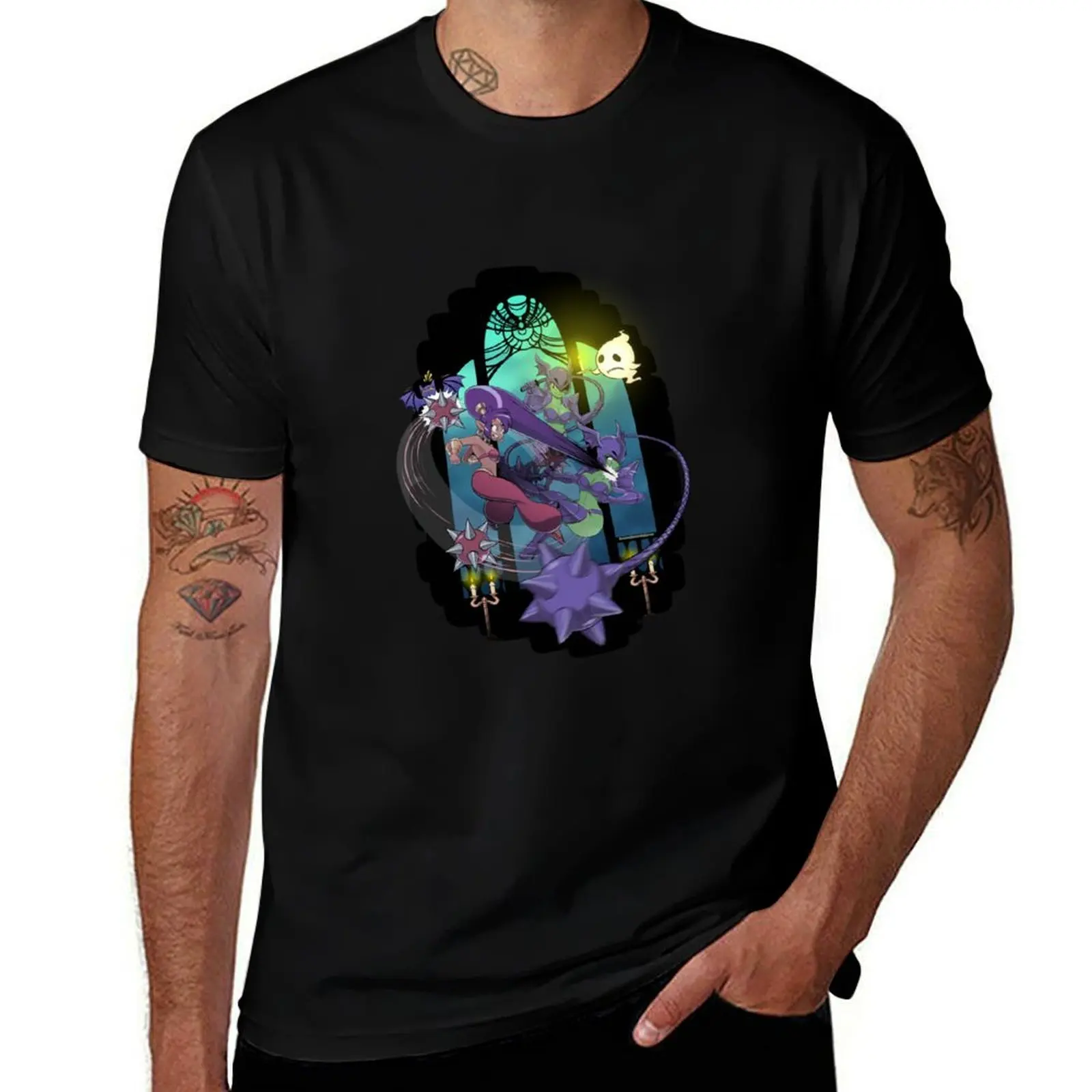 Shantae Cackle Tower T-Shirt Casual All Match Short Sleeve T-Shirt