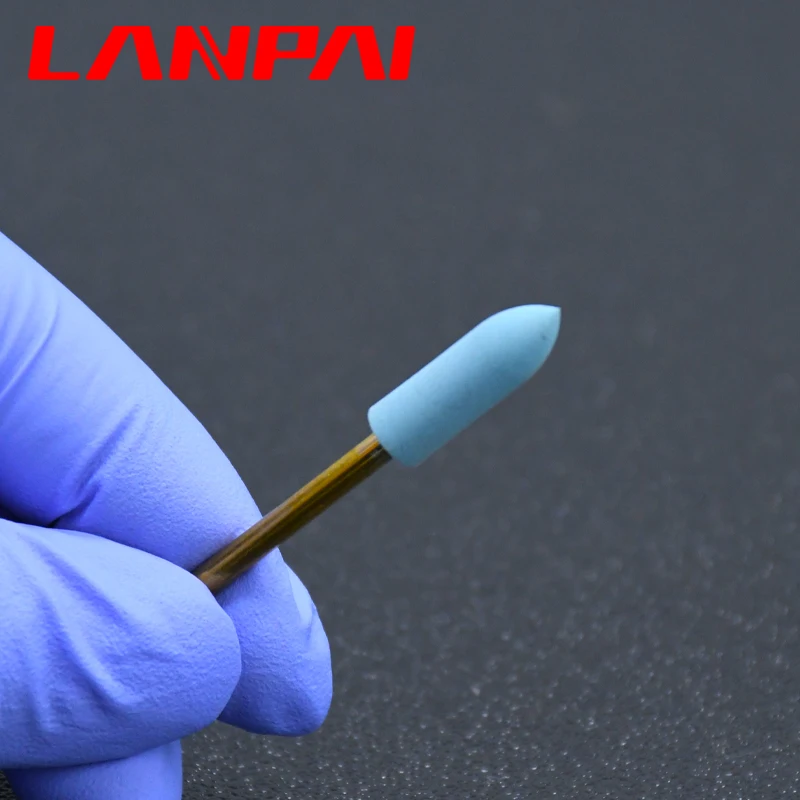 Lanpai Rubber Diamond polisher Pocerlian Zirconia Alloy High  Light Polishing Hp Dentist Tools dentistry materails