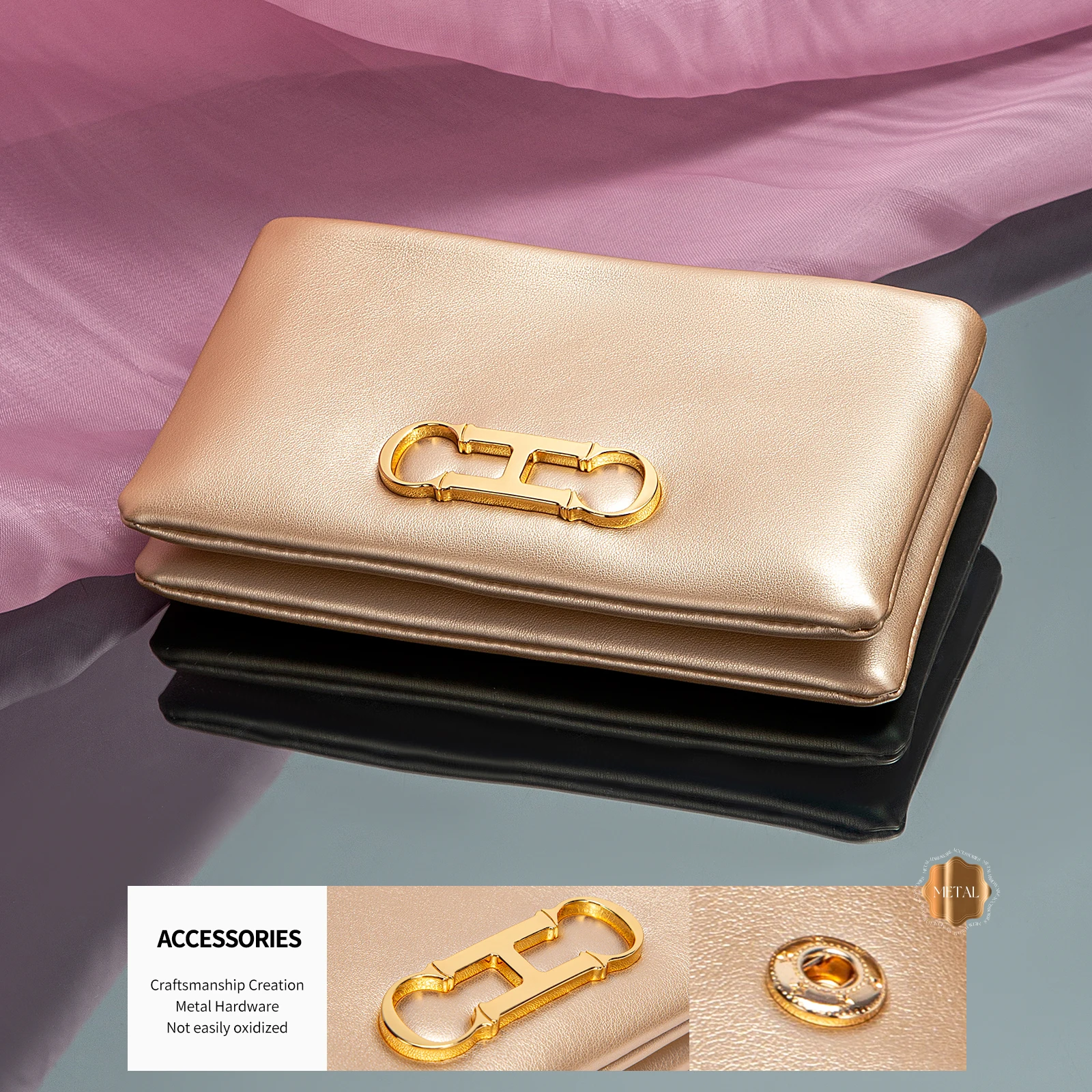 حقيبة يد نسائية CHCH ربيعية جديدة بسحاب محفظة عالية الجودة 2 في 1 محفظة أعمال نسائية