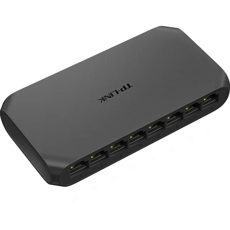 TP-Link Litewave 8-Port Gigabit Ethernet Switch, Unmanaged Desktop Splitter, Fanless, Plastic Case, Plug & Play (LS1008G)