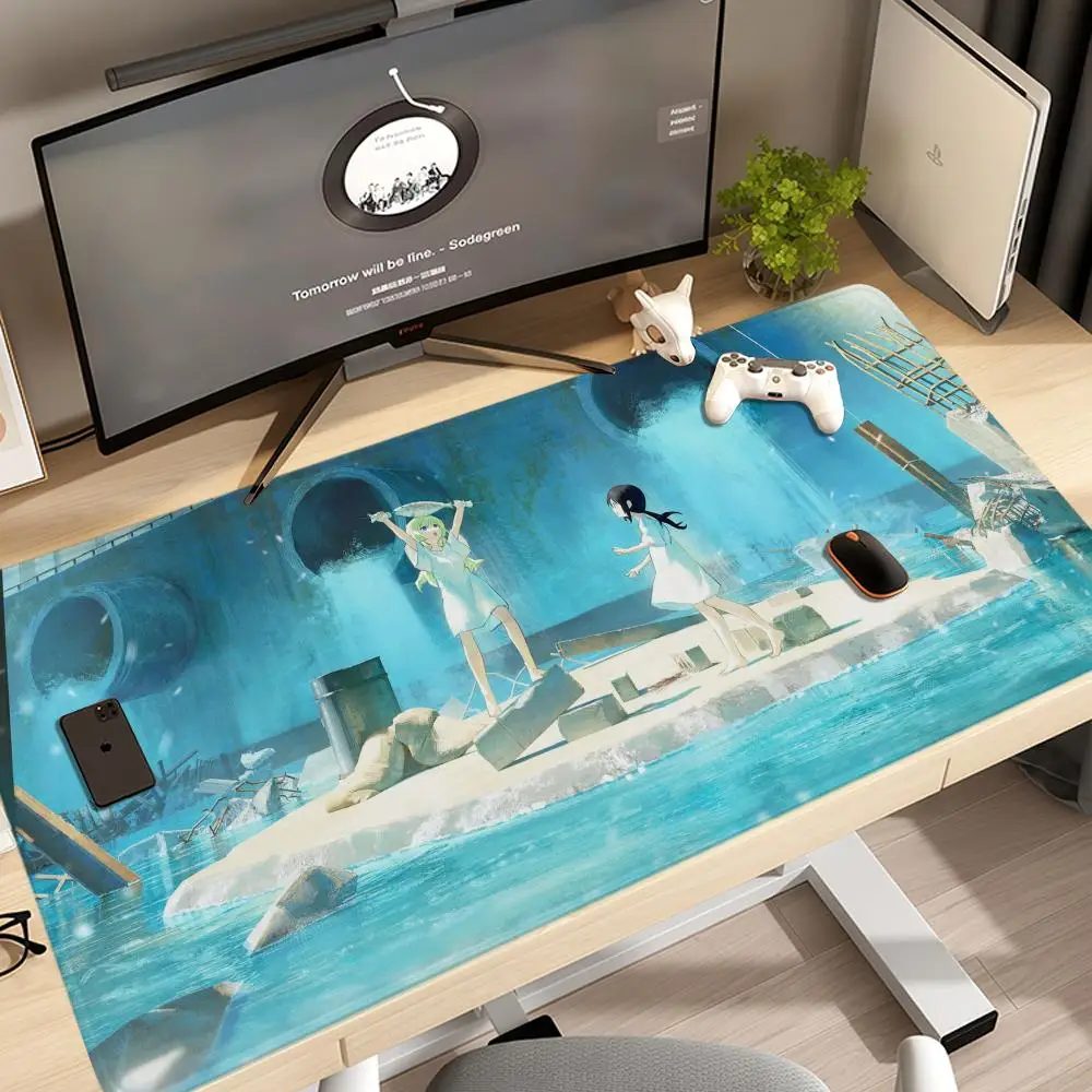 

Коврик для мыши Girls Last Tour Yuuri Chito 1200x600 Hot Taro Sakamoto Days XXL, большие игровые нескользящие офисные коврики для клавиатуры, настольный коврик