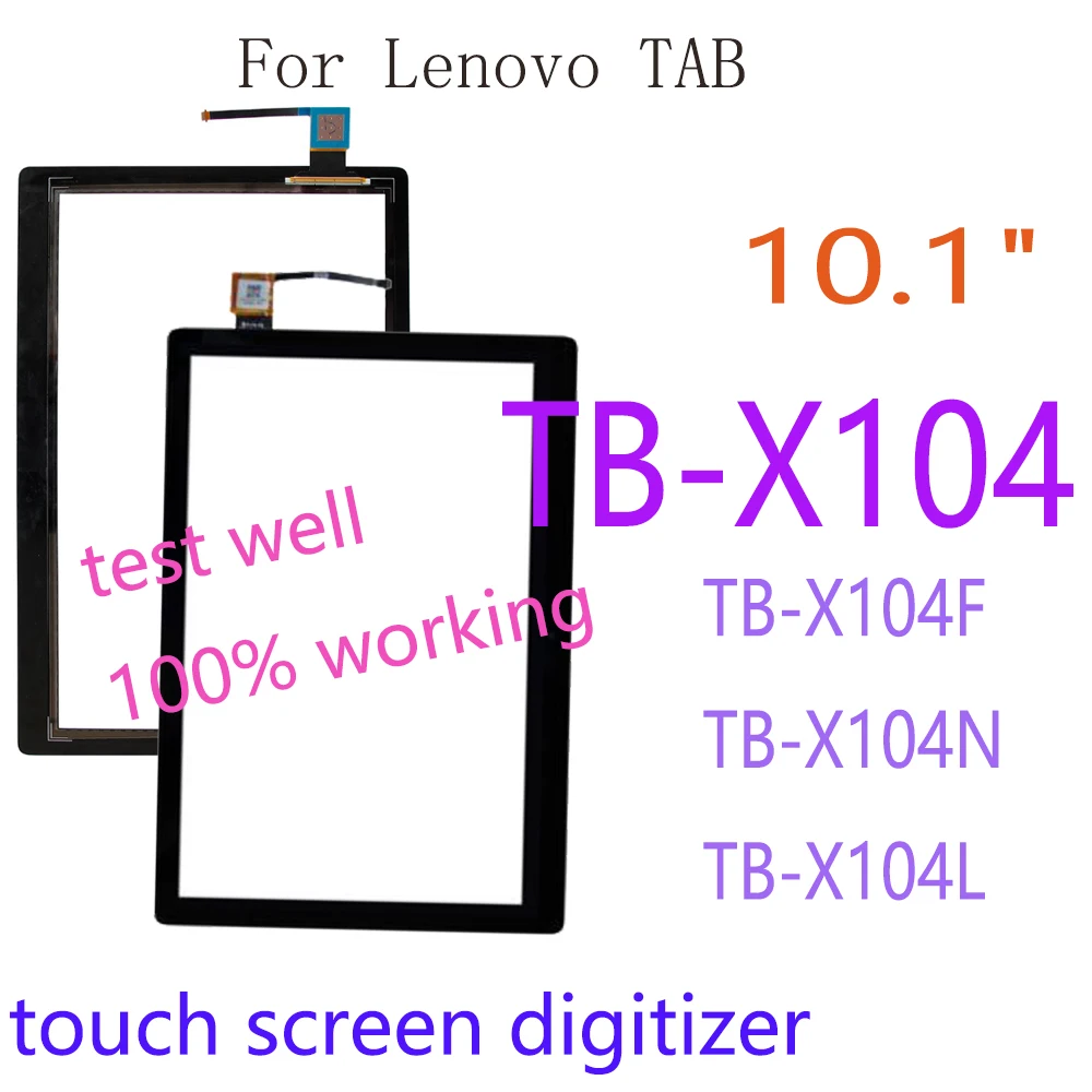 10.1inch Touchscreen For Lenovo TAB TB-X104 E10 E 10 TB-X104F TB-X104N TB-X104L TB-X104 Touch Digitizer Screen Front Glass Panel