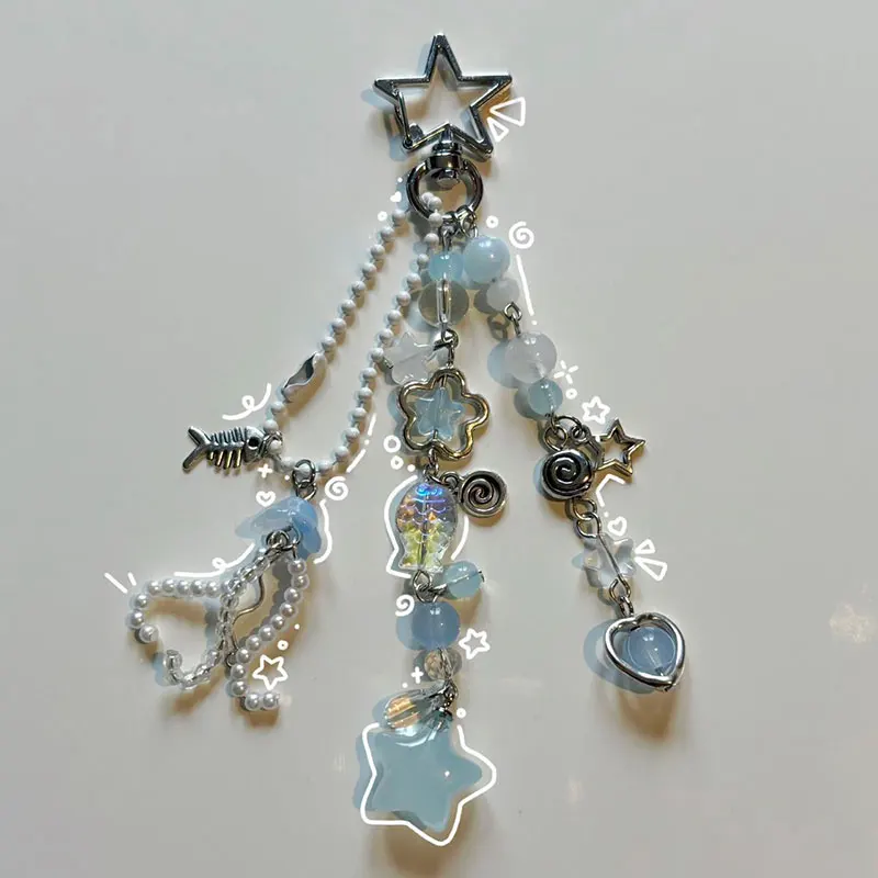 Jellyfish Phone Charm Ocean Theme Keychain Star Keychain